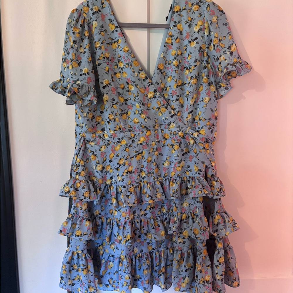 Floral Ruffle Dress - Picture 2 of 5